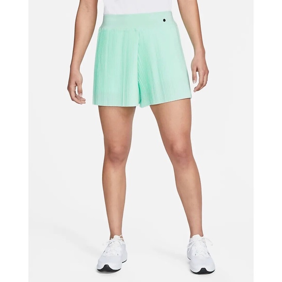 NIKE Women's Dri-FIT Ace Pleated Golf Shorts NWT Mint Foam Tennis Green Skort - Picture 6 of 15